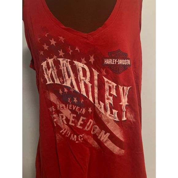 Harley Davidson Sleeveless T-shirt size 1X - Picture 2 of 6